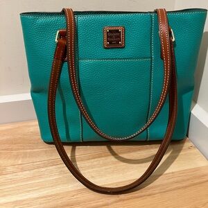 Dooney & Bourke Pebble grain Lexington leather Tote Bag Teal
